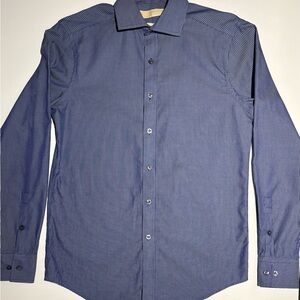 MICHAEL Michael Kors Navy Pinstripe Dress Shirt